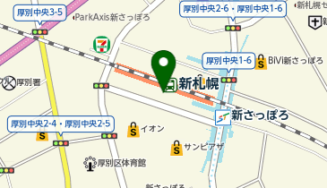 ハニーズ 新さっぽろデュオ2店の地図画像