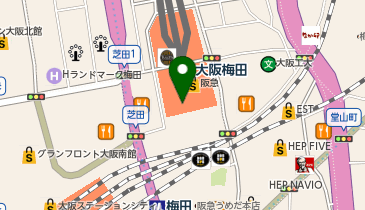 ハニーズ ディー.ストア 阪急三番街店の地図画像