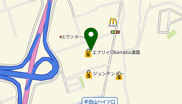 ハニーズ Okanaka津高店の地図画像