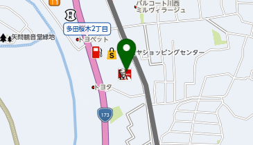ハニーズ イズミヤ川西多田店の地図画像