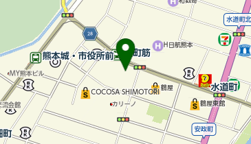 ハニーズ 熊本パルコ店の地図画像