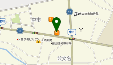 ハニーズ グリーンモール山室店の地図画像
