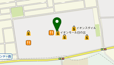 ハニーズ イオンモール日の出店の地図画像