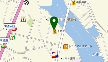 ハニーズ イオン東長崎店の地図画像