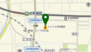 ハニーズ トナリエ大和高田店の地図画像