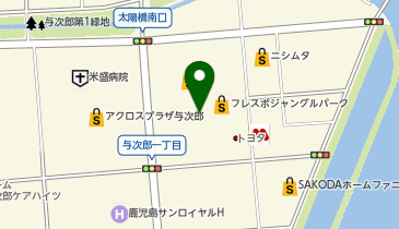 ハニーズ フレスポジャングルパーク店の地図画像
