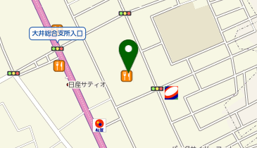 ハニーズ 大井店の地図画像