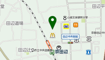 ハニーズ アルプラザ京田辺店の地図画像