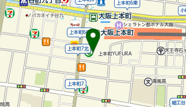 ハニーズ 上本町ユフラ店の地図画像