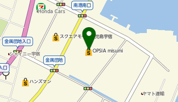 ハニーズ オプシアミスミ宇宿店の地図画像