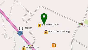 ハニーズ セブンパークアリオ柏店の地図画像