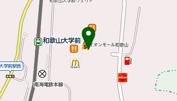 ハニーズ イオンモール和歌山店の地図画像