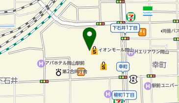ハニーズ イオンモール岡山店の地図画像