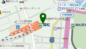 ハニーズ 高松オルネ店の地図画像