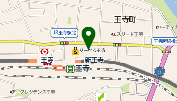ハニーズ リーベル王寺店の地図画像