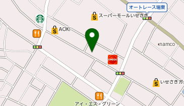 ハニーズ 伊勢崎店の地図画像
