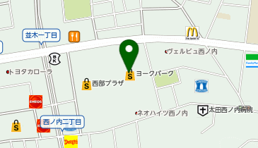 ハニーズ ヨークパーク郡山店の地図画像