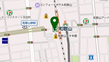 ハニーズ 和歌山ミオ店の地図画像