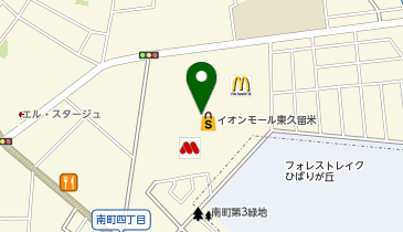 ハニーズ イオンモール東久留米店の地図画像