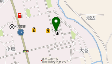 ハニーズ 大河原店の地図画像