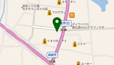 ハニーズ 東広島店の地図画像