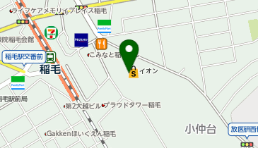 ハニーズ 稲毛イオン店の地図画像