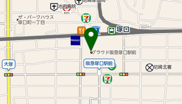 ハニーズ 塚口店の地図画像