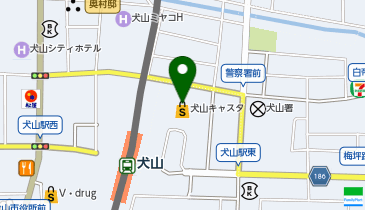 ハニーズ 犬山店の地図画像