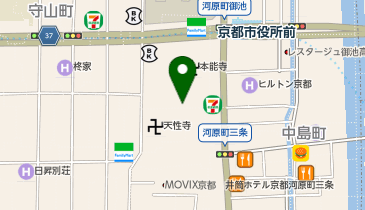 ハニーズ 御池店の地図画像