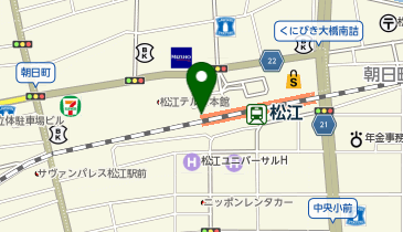ハニーズ 松江店の地図画像