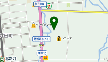 ハニーズ 新井店の地図画像