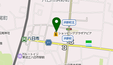 ハニーズ 八日市店の地図画像
