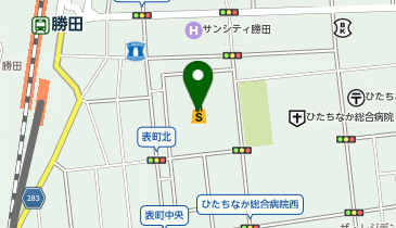ハニーズ 勝田店の地図画像