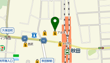 ハニーズ 秋田アルス店の地図画像