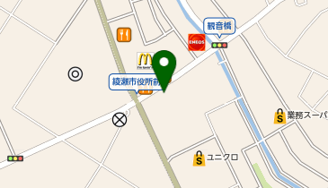 ハニーズ 綾瀬店の地図画像