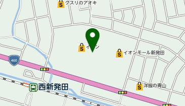 ハニーズ イオンモール新発田店の地図画像
