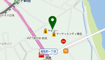 ハニーズ 桐生マーケットシティ店の地図画像