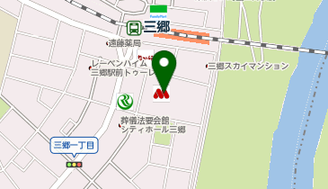 ハニーズ 三郷駅前店の地図画像