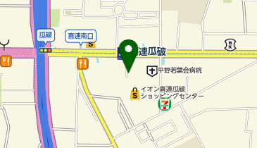 ハニーズ イオン喜連瓜破店の地図画像