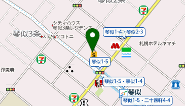 ハニーズ 琴似店の地図画像