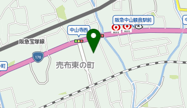 ハニーズ 宝塚中山ダイエー店の地図画像