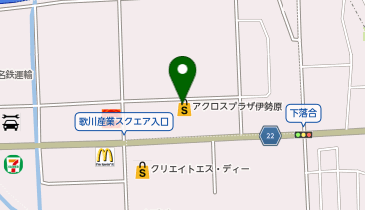 ハニーズ 伊勢原店の地図画像