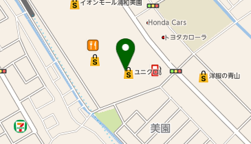 ハニーズ 浦和美園店の地図画像