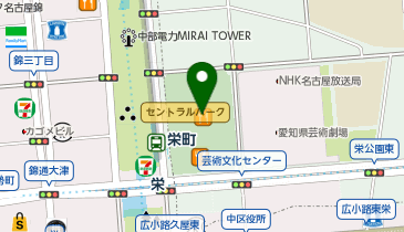 ハニーズ 栄オアシス21店の地図画像