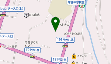 ハニーズ マルナカ可部店の地図画像