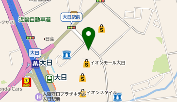 ハニーズ イオンモール大日店の地図画像