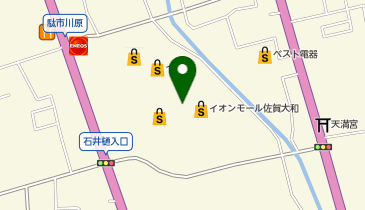 ハニーズ 佐賀大和店の地図画像