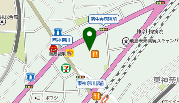 ハニーズ 東神奈川店の地図画像