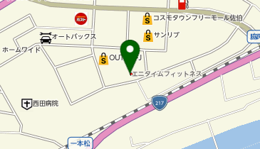 ハニーズ コスモタウン佐伯店の地図画像