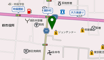 ハニーズ 萩店の地図画像